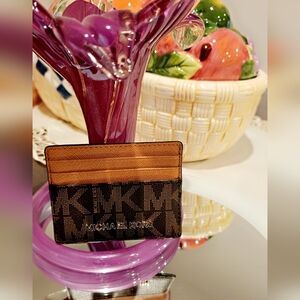 Michael Kors Brown Card Holder NEW